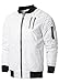 Rstrict & General Mens Hipster Basic Bomber Jacket W/Zipper Details