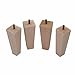 WEICHUAN Tapered Solid Beech Wood Furniture Legs for Sofa Couch Chair Ottoman Loveseat Table Cabinet Legs Furniture Feet Replacement(5.5