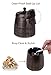 LOTUS LIFE Ashterior Ashtray with lid for cigarettes windproof stainless steel outdoor indoor Copper Brown (Large)