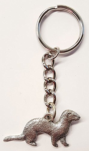 PP Ferret Keychain Pewter