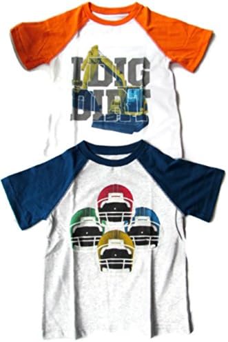 Boys Novelty Short Sleeve T Shirt Football Digger Tee (3T, Football Dirt Digger)