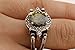 Turkish Handmade Special Design Jewelry 2 rings in 1 ring Reversible Oval Cut Peridot Topaz and Black Onyx 925 Sterling Silver Ladie's Ring All Size