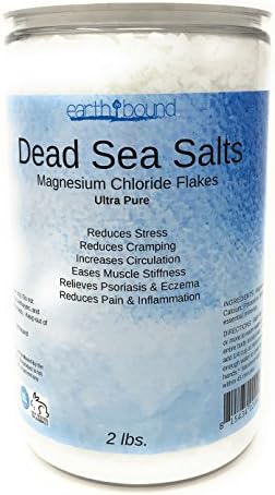 Ultra Pure &amp; Natural Dead Sea Salt Magnesium Flakes | Professional Bath &amp; Spa Premium Grade | EarthBound Hair, Skin &amp; Body Luxury Minerals