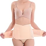 Goege Waist Trimmer Belt-Postpartum Postnatal Recoery Support Girdle Belt Post Pregnancy After Birth Special Belly,Tummy Fat Burning Lost Weight Waist Trimmer Slimming Belt,Size L,Beige