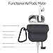 AIQiu AirPods Case, Waterproof Air pods Holder Shock Resistant Anti-Lost Protective Silicone Cover for Apple AirPods Accessories (Slate Gray)