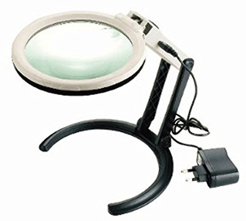 Sonnet 10 LED 5" Bifocal Lens Folding Stand Magnifier
