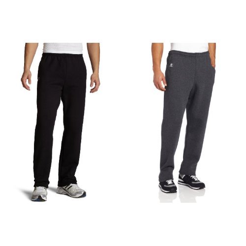 Russell Athletic Men's Dri-Power Open Bottom Sweatpants with Pockets