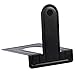 2 Pairs /4 Pieces Metal Bookends, Sturdy and Nonskid, Heavy Duty Metal Book Ends Supports for Books, DVDs, Magazines, Great for Office, Home, School, Dorm, Black, 8.2 x 5.2 x 6.5 inch