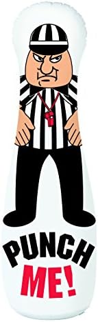 Fantasy Football Referee Punching Bag With Quick Set-up That Also Deflates In Seconds for Easy Storage