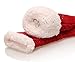 SDBING Women's Winter Super Soft Warm Cozy Fleece Lined Fuzzy Slipper Socks with Grippers (Red, 6-10)