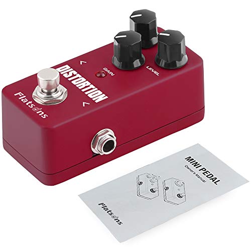 Flatsons Guitar Effect Pedal Mini Effect Processor Fully Analog Circuit Universal for Guitar and Bass (Distortion)