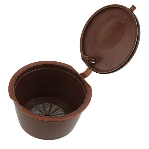 Kaffeekapseln, umweltfreundlich, Braun, wiederverwendbar, Kunststoff, nachfüllbar, kompatible Kaffeefilterkörbe, weiche… – Bild 4