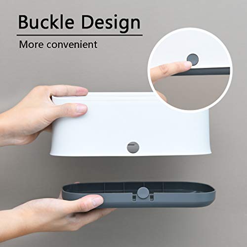 image for SUBEKYU Facial Tissue Box Cover, Rectangular Paper Box Holder Made of 