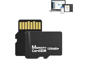128GB MicroSD Card with Full Size Adapter, A2 U3 Class 10 Speed, Read up to 100MB/s for Smartphone, Tablet, Camera, GoPro, an