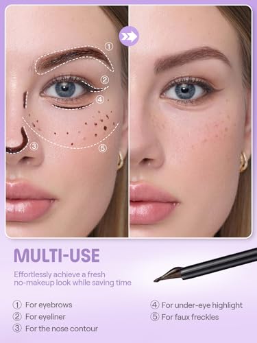SHEGLAM Tint Lock Tattoo Peel Off Brow Gel – Long-Lasting Brow Tint, Waterproof & Smudge-Resistant, Shapes Defines & Fills Brows, Natural Semi-Permanent Eyebrow Gel Stain (Chocolate)