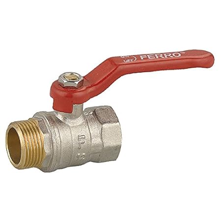 KUGELHAHN ABSPERRHAHN MESSINGHAHN HANDGRIFF mit DROSSEL AG/IG - 1 Zoll (DN 25)