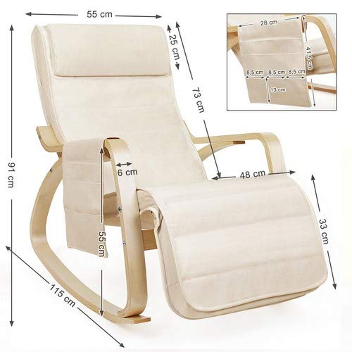 SONGMICS-Sedia-a-Dondolo-con-Poggia-Gambe-di-Angolo-Regolabile-a-5-Gradi-Carico-Massimo-150-kg-Simil-Lino-Beige-LYY12M