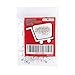 Super Z Outlet Plastic Earring Backs Replacements Comfortable Ear Nut Clear/Silver Safety Hypoallergenic (100 Pack)