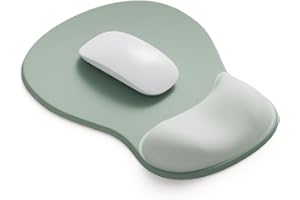 DEMON CHEST ErgoComfort Gel Wrist Rest Mouse Pad-Ergonomic Office Mousepad with Wrist Support-Non-Slip, Design Desk Accessories Mat for Home&Game Decor (06Minty Dream)