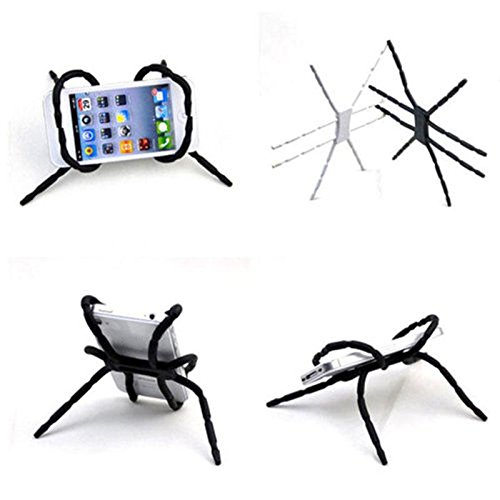 Hanbaili Gift Flexible Spider Stand Phone Car Holder Hanging Mount and Stand for iPhone Samsung Android in Car Desk Plane