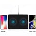 Dual Wireless Charger,Itian Wireless Charging Pad Q300 Compatible with iPhone Xs Xr Xs Max 8 iPhone 8 Plus iPhone X Samsung Galaxy Note9 S9 + Note8 S8+ (AC Adapter Included)
