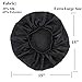Satin Silk Bonnet Sleep Cap - Black Soft Extra Large Wide Band S Women Night Hat For Long Curly Natural Hair Cap Salon Silk Scarf Chemo Patient Slouch Slouchy