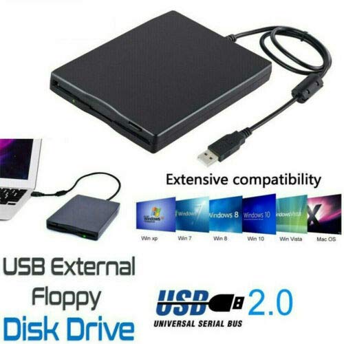 Leoie 3.5 Inch Portable External Floppy Disk USB 2.0 Drive 1.44Mb Reader FDD PC Laptop