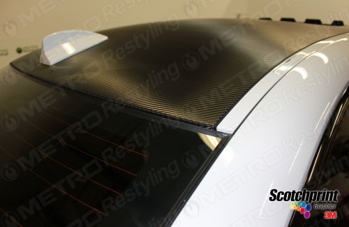 3M 1080 CF12 BLACK CARBON FIBER 60"x72" Vinyl Flex Wrap