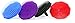 Scalp Shampoo Brush with Finger Ring, 4 Pieces Assorted Color