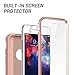 YOUMAKER Case for iPhone 8 & iPhone 7, Full Body Rugged with Built-in Screen Protector Heavy Duty Protection Slim Fit Shockproof Cover for Apple iPhone 8 (2017) 4.7 Inch Rose/Pink