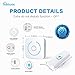 holahome Wireless Doorbell Door Bell Push Button and Battery Operated Receiver Portable Waterproof Remote Control Home Security Ringer Chime Kit with Long Range 32 Ringtones for Home Classroom White