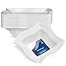 WAVEWARE PLASTIC PARTY DISPOSABLE BOWLS | 12 Ounce White Hard Square Wedding Soup Bowls, 20 Ct | Elegant & Fancy Heavy Duty Hard Party Supplies Plates for all Holidays & Occasions
