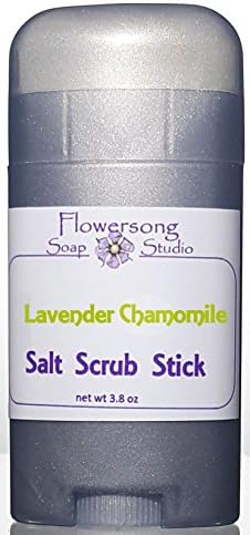 Flowersong Salt Scrub Stick, Lavender Chamomile Scent