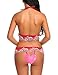 Hotouch Red Xmas Lingerie Bra Set Lace Babydoll 2 Piece Outfits