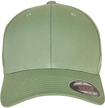 Unisex Wooly Combed Baseballkappe, S/M, darkleafgreen