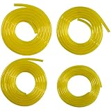 HIFROM Fuel Line Hose Tube (4 Size) 2mm x 3.5mm,3mm x6mm, 3mm x5mm,2.5mm x5mm Replacement for Poulan Craftman Chainsaw String Trimmer Blower Common 2 Cycle Small Engine, 24 Feet Petrol Fuel Line Hose