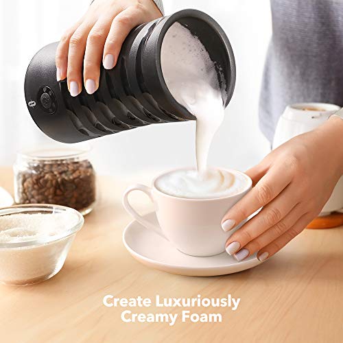 image for Milk Frother, TaoTronics Automatic Electric Milk Steamer For Hot Or Co