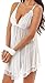 ADOREJOY Women's 3 Pieces Sleepwear Lingerie Set(S,White)