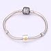 Soulbeads Gold Plated Flower Clip Lock Charm Authentic 925 Sterling Silver Bead for Charms Bracelet