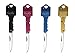 Langxun 2 Pack Keychain Folding Pocket Knife/Self Defense Keychain Knife - Ideal Birthday Gifts, Thanksgiving gifts and Christmas Gifts, New Year's Gifts (Pink)