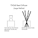 TIYOLE Reed Diffuser Sticks Sandalwood Diffuser Room Diffusers Stress Relief Aromatic