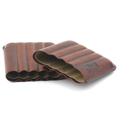 Leather Cigar Case - Two Tone Aniline Leather - [Tan] - Thumbnail 5