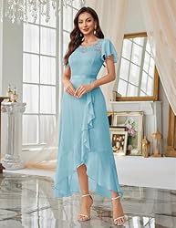 BeryLove Prom Dresses for Women Wedding Guest