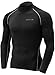 TM-YUT32-KLG_Medium Tesla Men's Thermal WinterGear Compression Baselayer Mock Long Sleeve Shirt YUT32