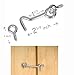 ALAZCO Gate Hook & Eye - 2 Complete Sets 2-3/8 inch in Length Wood Gates & Screen Door Latching