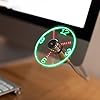 TRIXES-Flexible-USB-Fan-LED-Time-Display-Plug-in-and-Play-Flexible-Goose-Neck TRIXES Flexible USB Desk Fan and Clock - LED Time Display - Plug in and Play - Flexible Goose Neck – Desk Clock Fan Soft…