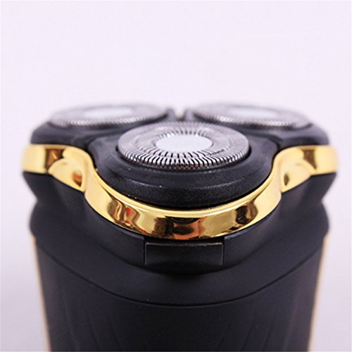 2 Style Electric Shaver Razor Washable Shaving Machine Trimmer 3D Waterproof Rechargeable Floating Rotary gold EU Plug