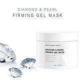 HD Beauty Diamond + Pearl Firming Gel Mask with Anti-Aging Acacia Collagen, Roselle Flower, Hyaluronic Acid, and Amino Acids to Revive Dull Looking Skin and Enhance Radiance, 2.0 oz.