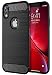 iPhone XR Case, UCC Frosted Shield Luxury Slim TPU Bumper Cover Carbon Fiber Design and Anti-Scratch and Non-Slip Case Cover for iPhone XR 6.1" (Black)
