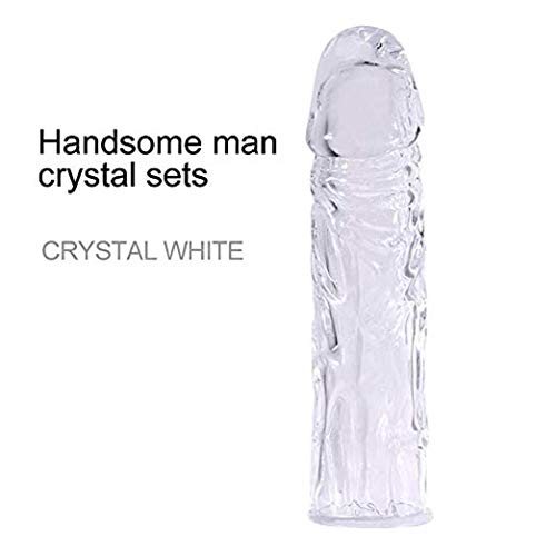 AHDAHD Transparent Soft Lock Sleeve Ring for Men Waterproof